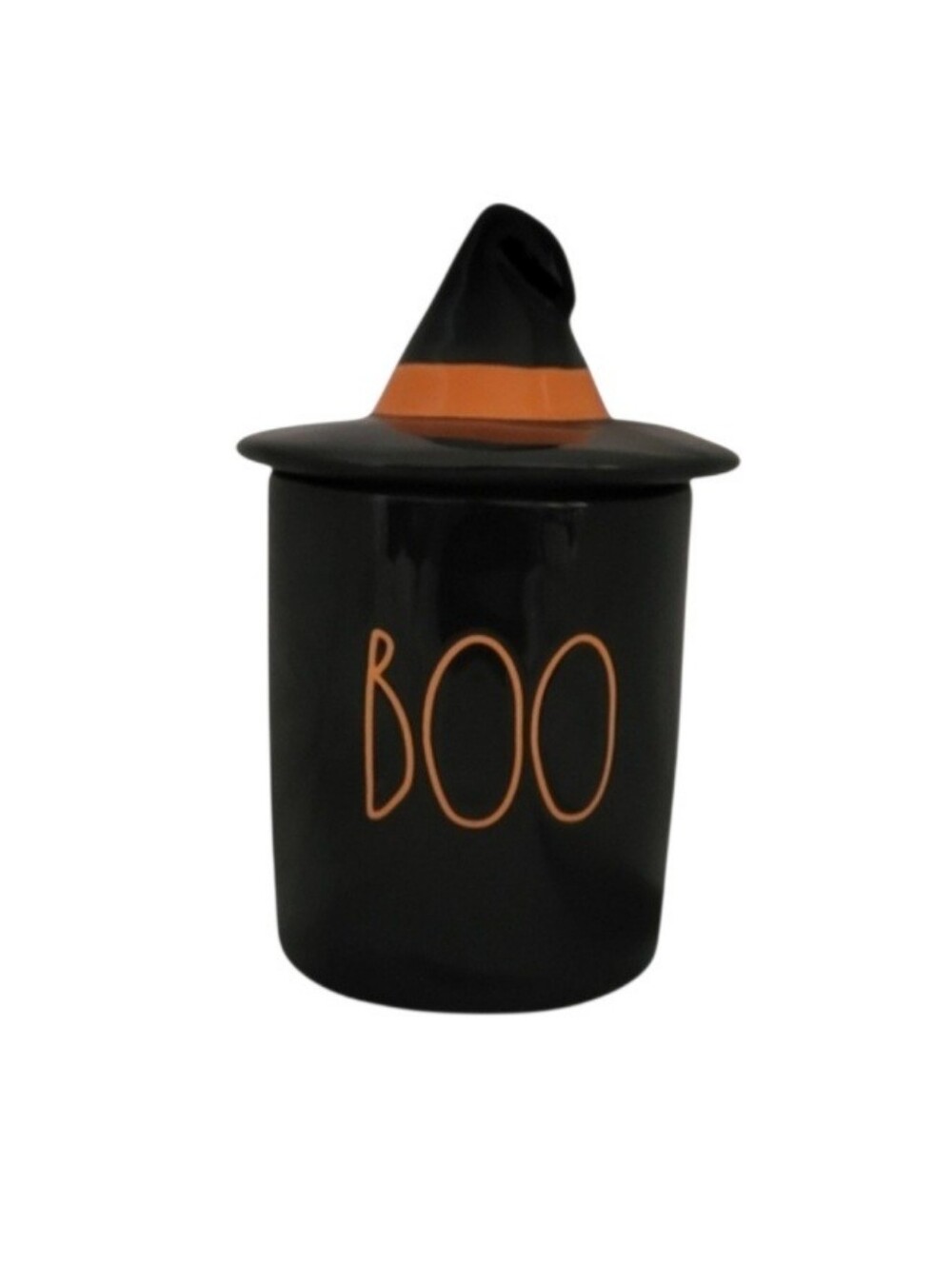 NWOT Rae Dunn Ceramic 'BOO' Witch Hat Canister